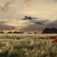 Buy canvas prints of Final Vulcan Flight by J Biggadike