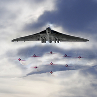 Buy canvas prints of Reds with XH558 by J Biggadike