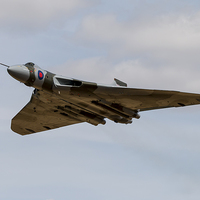 Buy canvas prints of Avro Vulcan XH558 by J Biggadike