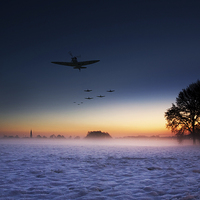Buy canvas prints of Squadron Gets Airborne by J Biggadike