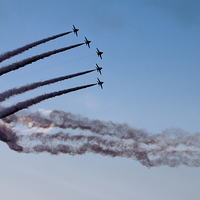Buy canvas prints of Enid Section Red Arrows by J Biggadike
