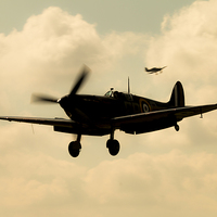 Buy canvas prints of Warbirds on Approach by J Biggadike
