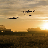 Buy canvas prints of A Fighter Escort by J Biggadike