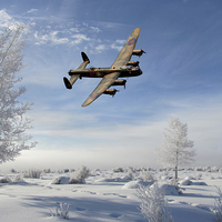 Buy canvas prints of A Bombers Winter by J Biggadike