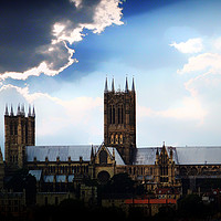 Buy canvas prints of Lincoln Cathedral by J Biggadike