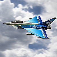 Buy canvas prints of  Anniversary Luftwaffe Eurofighter by J Biggadike