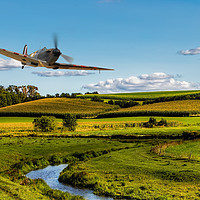 Buy canvas prints of Spitfire Country by J Biggadike