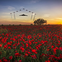 Buy canvas prints of Formation Fly Past by J Biggadike