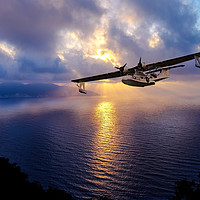 Buy canvas prints of Catalina - The Flying Boat by J Biggadike