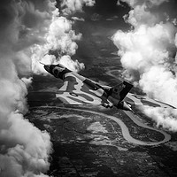 Buy canvas prints of Parting The Clouds by J Biggadike