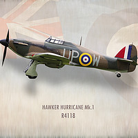 Buy canvas prints of Hawker Hurricane Mk1 R4118 by J Biggadike