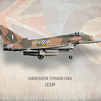 Buy canvas prints of Eurofighter Typhoon FGR4 ZK349 by J Biggadike