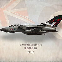 Buy canvas prints of Dambusters Tornado GR4 ZA412 by J Biggadike