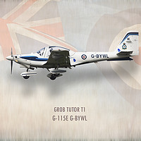 Buy canvas prints of Grob Tutor T1 G-115E by J Biggadike