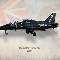 Buy canvas prints of RAF Hawk T.1A XX289 by J Biggadike