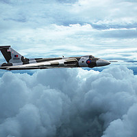 Buy canvas prints of XH558 Between The Clouds by J Biggadike