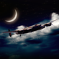 Buy canvas prints of Moonlit Bomber by J Biggadike