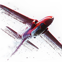 Buy canvas prints of Red Arrows Shatter by J Biggadike