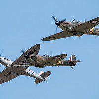 Buy canvas prints of BBMF Fighters by J Biggadike