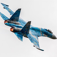 Buy canvas prints of SU-27 Flanker by J Biggadike