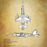 Buy canvas prints of F-5a Tiger by J Biggadike