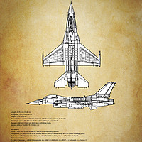 Buy canvas prints of F-16c Fighting Falcon by J Biggadike