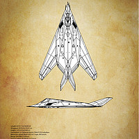 Buy canvas prints of Lockheed F-117A Nighthawk by J Biggadike