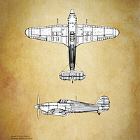 Buy canvas prints of Hawker Hurricane by J Biggadike