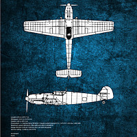 Buy canvas prints of Messerschmitt BF-109 by J Biggadike