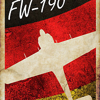 Buy canvas prints of FW190 Vintage Poster by J Biggadike