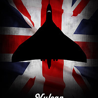 Buy canvas prints of Vulcan Bomber Union Jack by J Biggadike
