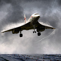 Buy canvas prints of Concorde Storm by J Biggadike
