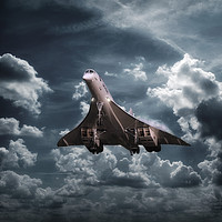 Buy canvas prints of Concorde Approaches by J Biggadike