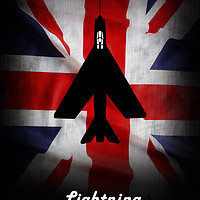 Buy canvas prints of English Electric Lightning Union Jack by J Biggadike