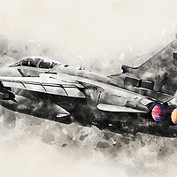 Buy canvas prints of RAF Tornado - Painting by J Biggadike