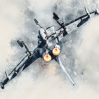 Buy canvas prints of RAF Typhoon - Painting 2 by J Biggadike