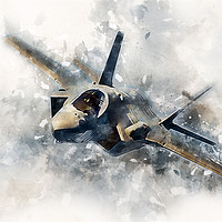 Buy canvas prints of F-35 Lightning II - Painting by J Biggadike