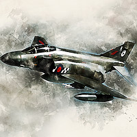 Buy canvas prints of RAF F-4 Phantom II - Painting by J Biggadike