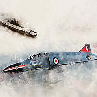 Buy canvas prints of RN F-4 Phantom FG1 - Painting by J Biggadike