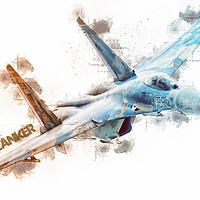 Buy canvas prints of SU-27 Flanker - Tech by J Biggadike