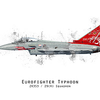 Buy canvas prints of Typhoon Sketch - ZK353 by J Biggadike