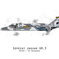 Buy canvas prints of Jaguar Sketch - XX725 by J Biggadike