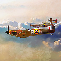 Buy canvas prints of 41 Squadron Spitfires by J Biggadike