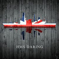Buy canvas prints of HMS Daring by J Biggadike