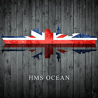 Buy canvas prints of HMS Ocean by J Biggadike