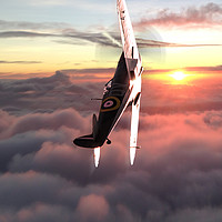 Buy canvas prints of Spitfire, Mitchells Vision by J Biggadike