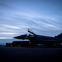 Buy canvas prints of Eurofighter Typhoon Night by J Biggadike