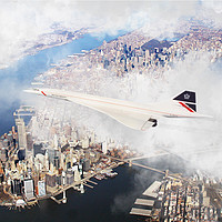 Buy canvas prints of Concorde New York by J Biggadike
