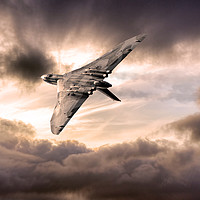 Buy canvas prints of The Vulcan Bomber by J Biggadike