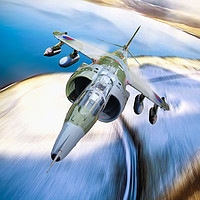 Buy canvas prints of Harrier GR3 by J Biggadike